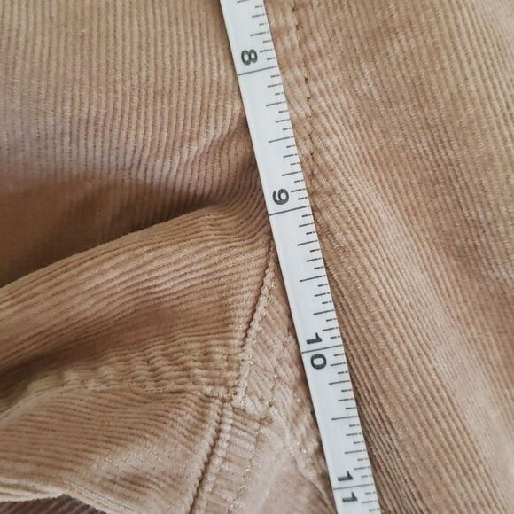 Talbots Flawless 5 Pocket Jeans Women's 12 Tan Corduroy Cotton Pants - Picture 8 of 8